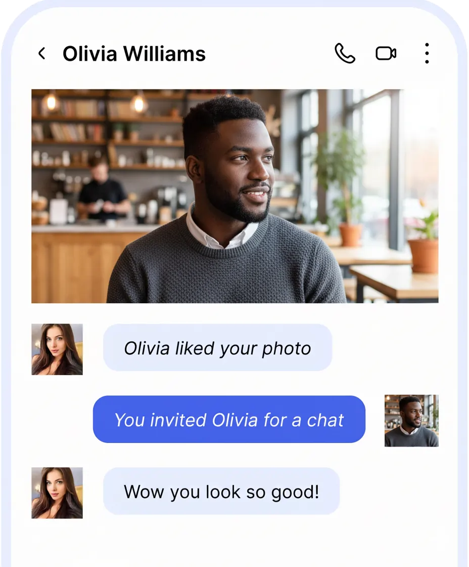 Chat conversation example